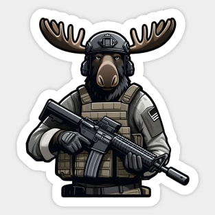 Tactical Moose Sticker